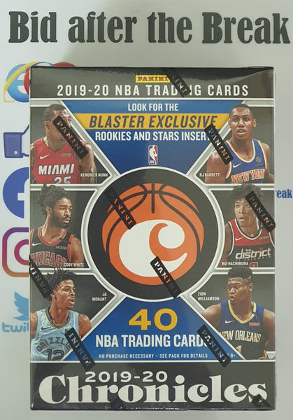 2019-2020 NBA Panini Chronicles Blaster Box