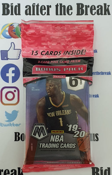 2019-2020 NBA Panini Mosaic Cello Pack