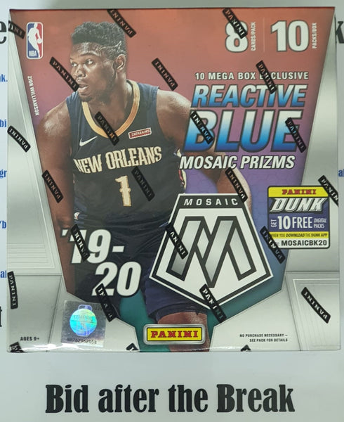 2019-2020 NBA Panini Mosaic Mega Box