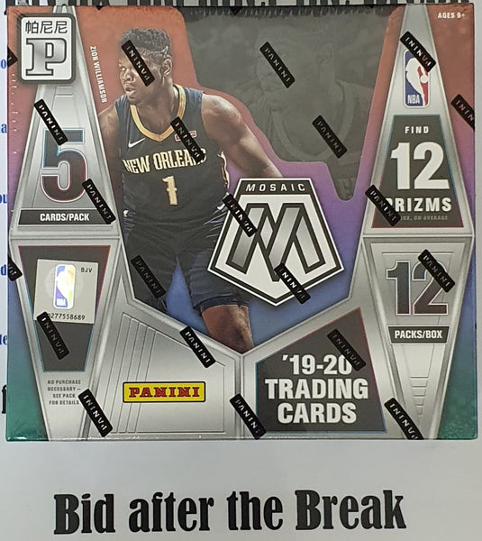 2019-2020 NBA Panini Mosaic Asia TMALL Box