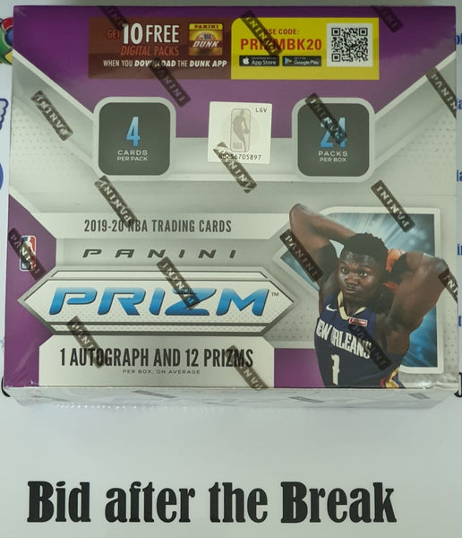 2019-2020 NBA Panini Prizm Retail Box