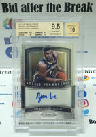 2019-2020 Panini Prizm Zion Williamson #19 Rookie Penmanship BGS 9.5