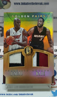 2015-2016 Miami Heat Golden Pairs #22 Shaquille O'Neal and Dwayne Wade 12/25