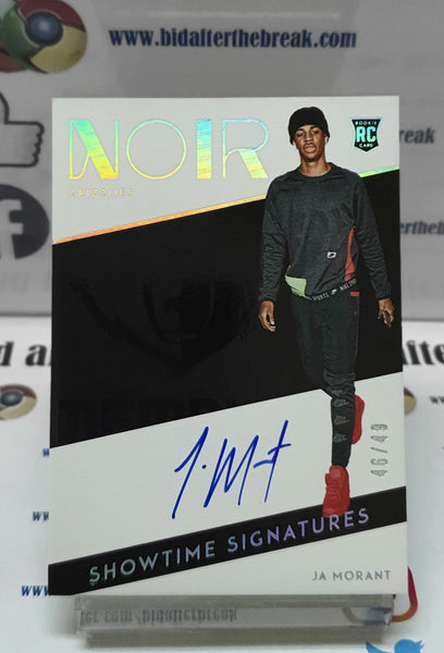 2019-2020 Noir Showtime Signatures #SWS-JAM Ja Morant 46/49